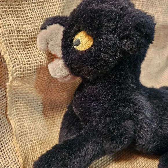 Vintage Walt Disney Company The Jungle Book Bagheera Plush. 18" L w Tail x 6" H - Picture 3 of 11